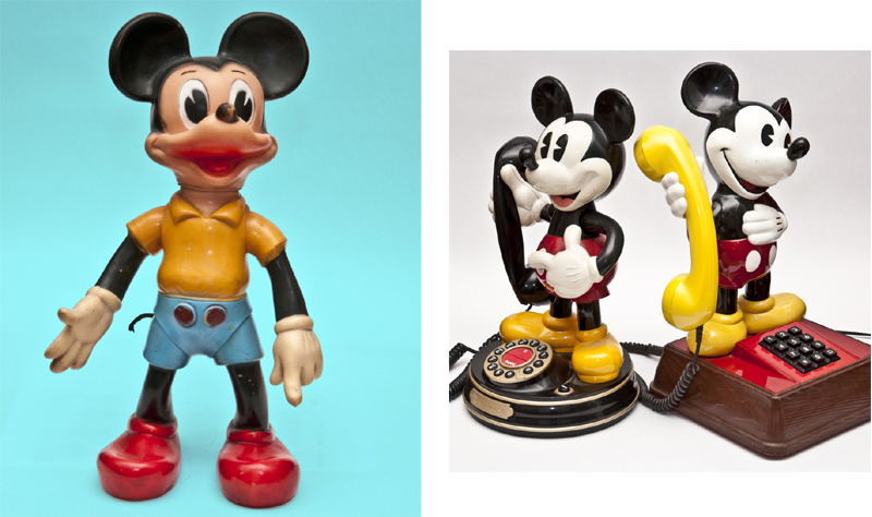 Muñeco y Teléfonos Mickey Mouse