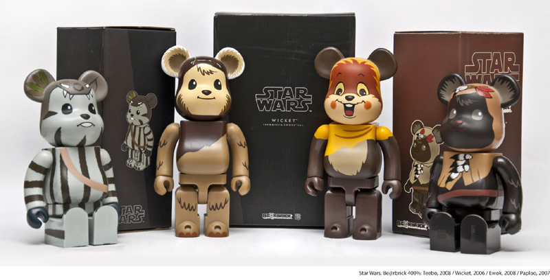 Star Wars, Be@rbrick 400%: Teebo, 2008 / Wicket, 2006 / Ewok, 2008 / Paploo, 2007